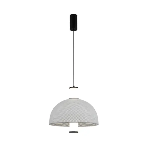 মিনিমালিস্ট সিল্ক মেশ LED দুল বাতি